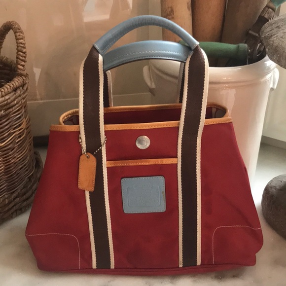 coach barrel bag